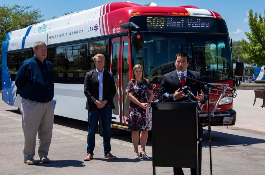 Dr. Daniel Mendoza speaking at press event July 2021